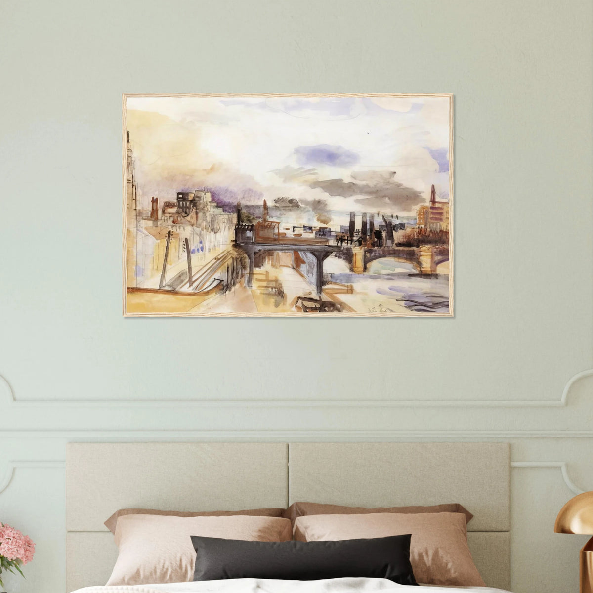 PARISIAN BRIDGE 1922 Framed Poster | Raoul Dufy Framed Prints Wall Art | Raoul Dufy Shop