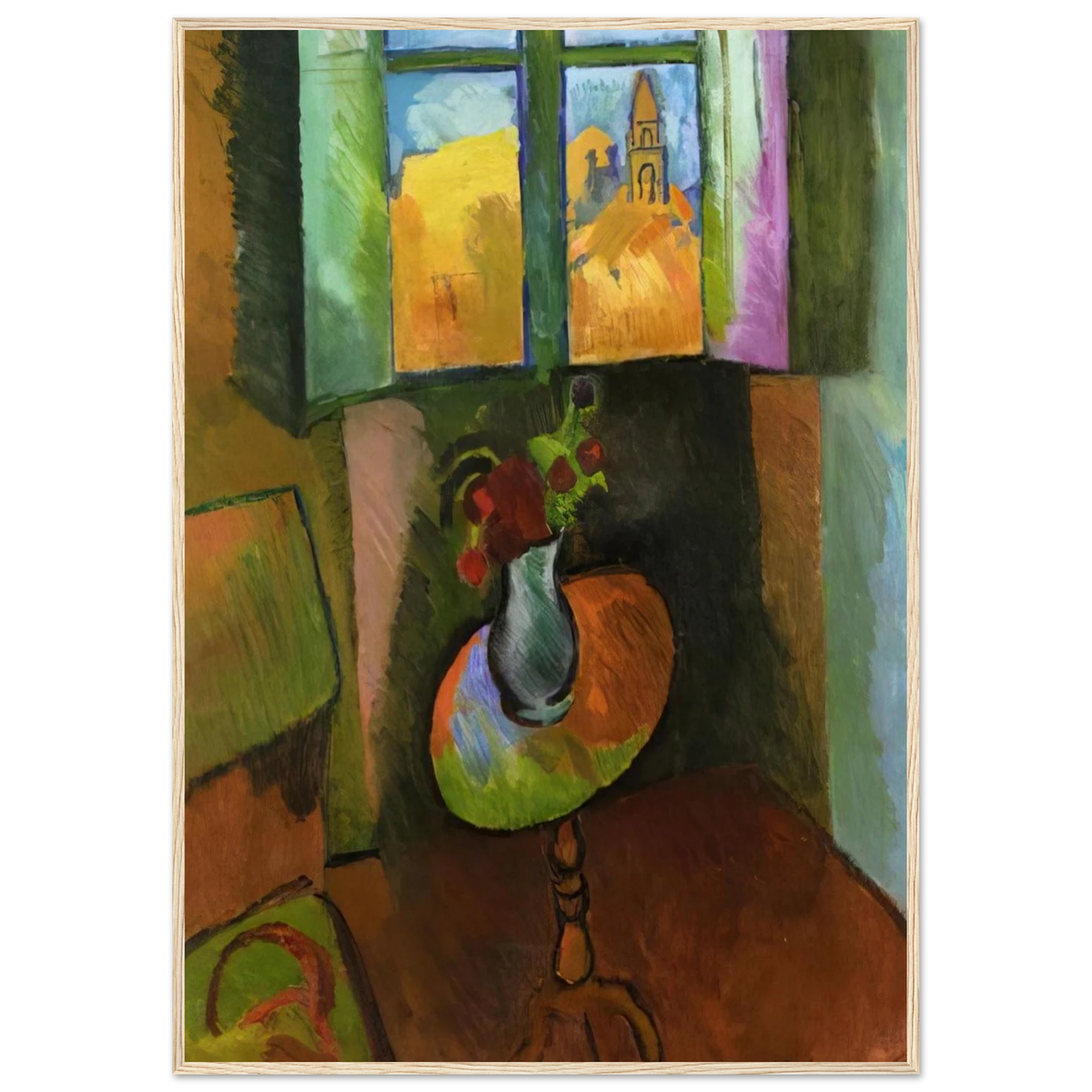 PEDISTAL TABLE RUE SEGUIER 1909 Framed Poster | Raoul Dufy Framed Prints Wall Art | Raoul Dufy Shop