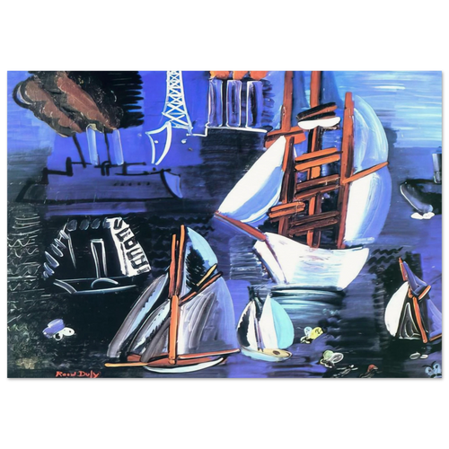 BOATS IN LE HAVRE 1926 Poster | Raoul Dufy Poster | Raoul Dufy Shop