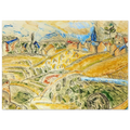 CUBIST LANDSCAPE WITH HAYSTACKS Poster | Raoul Dufy Poster | Raoul Dufy Shop