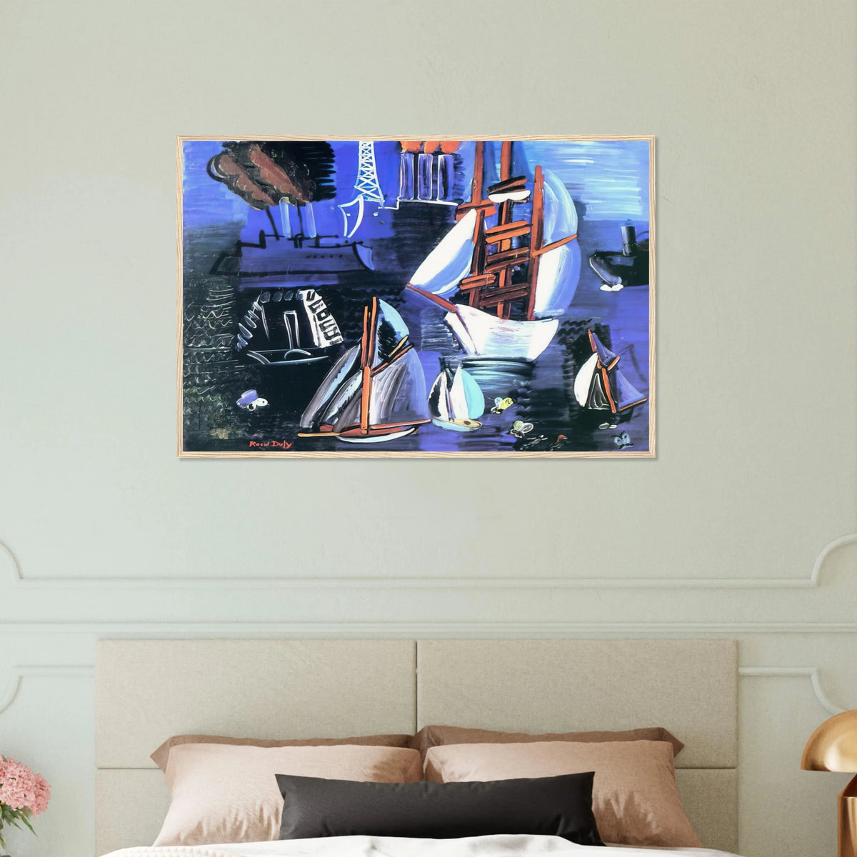 BOATS IN LE HAVRE 1926 Framed Poster | Raoul Dufy Framed Prints Wall Art | Raoul Dufy Shop
