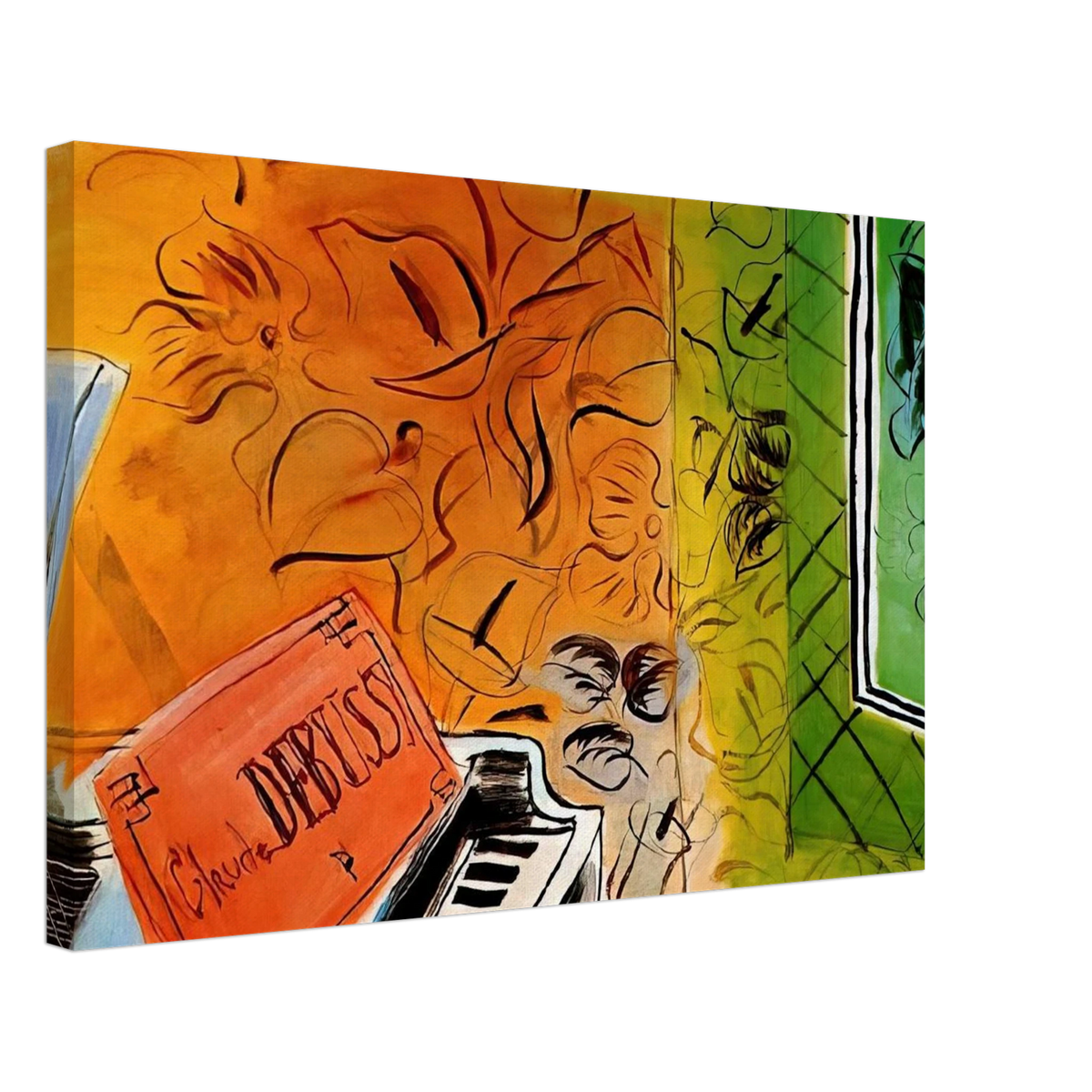 HOMAGE TO CLAUDE DEBUSSY 1952 Canvas | Raoul Dufy Canvas | Raoul Dufy Shop
