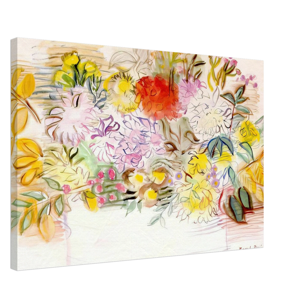 BOUQUET OF FLOWERS Canvas | Raoul Dufy Canvas | Raoul Dufy Shop
