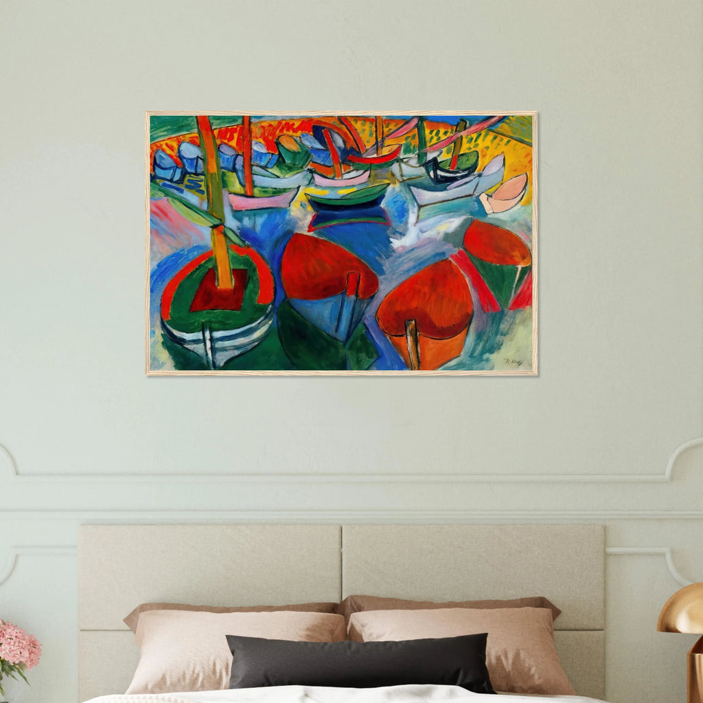 BOATS AT MARTIGUES 1908 Framed Poster | Raoul Dufy Framed Prints Wall Art | Raoul Dufy Shop