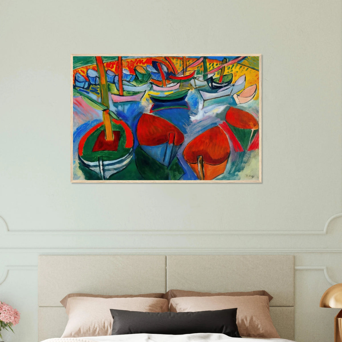 BOATS AT MARTIGUES 1908 Framed Poster | Raoul Dufy Framed Prints Wall Art | Raoul Dufy Shop