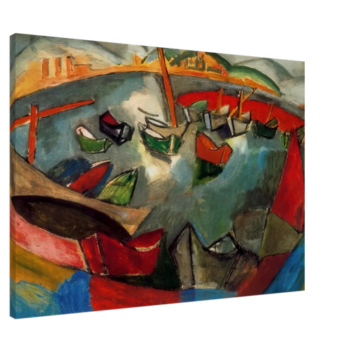 BOATS IN MARSEILLE 1908 Canvas | Raoul Dufy Canvas | Raoul Dufy Shop