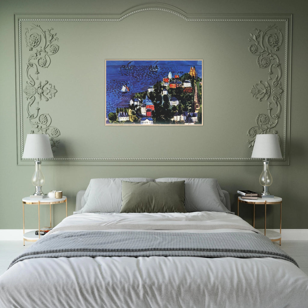 VIEW OF SAINTE ADRESSE Framed Poster | Raoul Dufy Framed Prints Wall Art | Raoul Dufy Shop