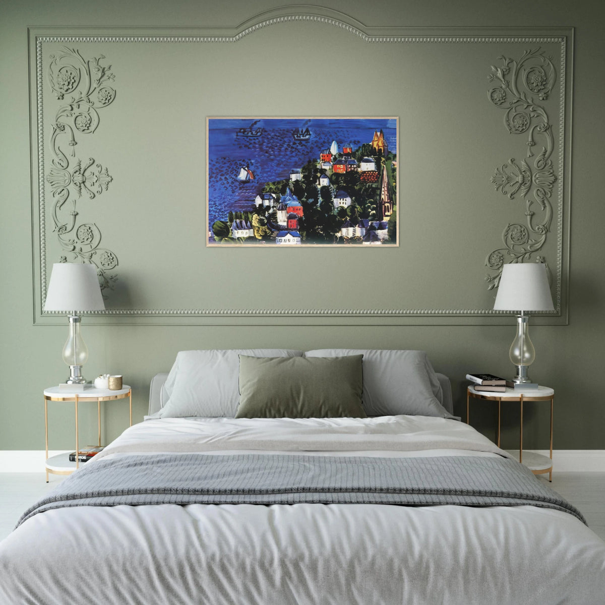 VIEW OF SAINTE ADRESSE Framed Poster | Raoul Dufy Framed Prints Wall Art | Raoul Dufy Shop