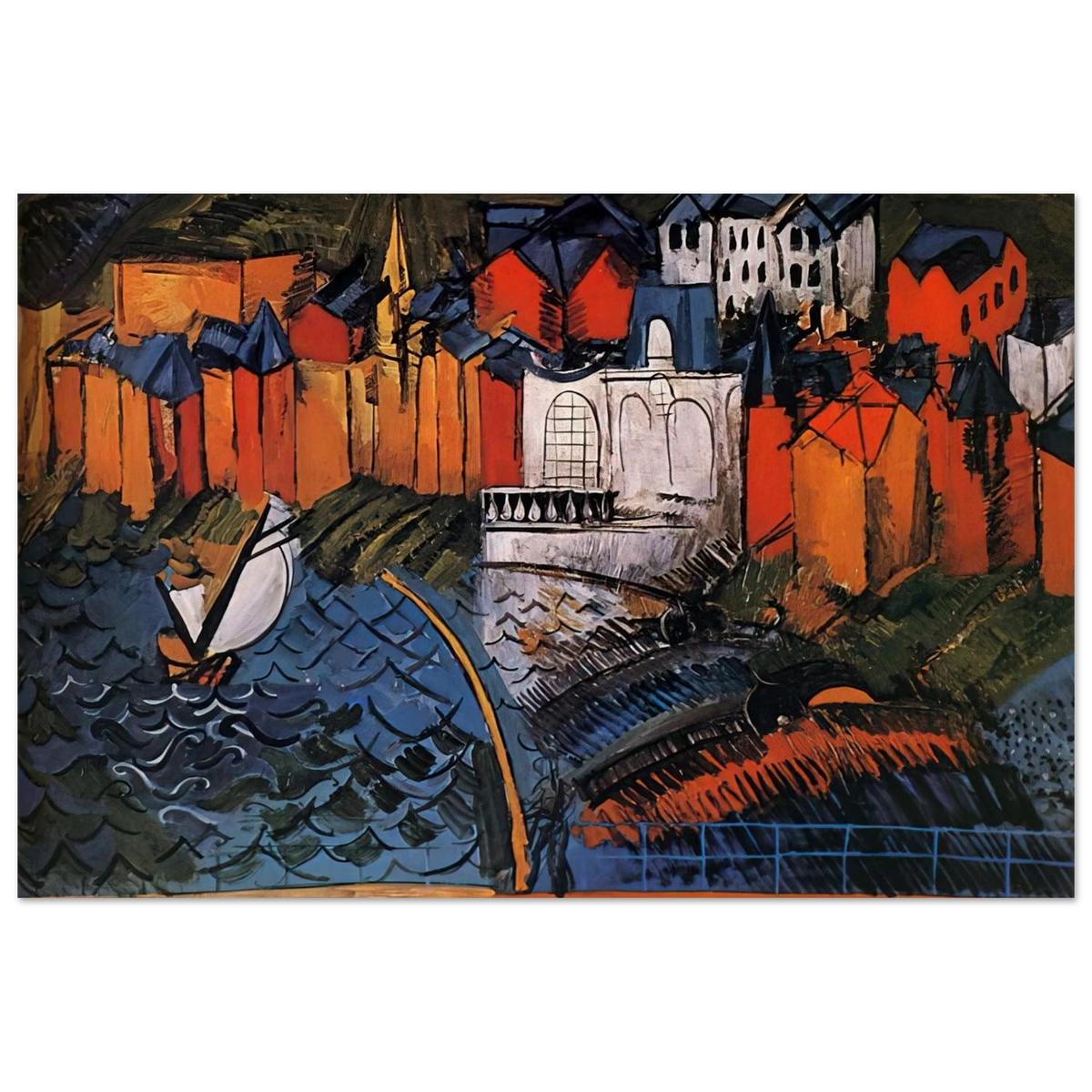 SAILBOAT AT SAINTE ADRESSE 1912 Poster | Raoul Dufy Poster | Raoul Dufy Shop