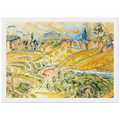 CUBIST LANDSCAPE WITH HAYSTACKS Framed Poster | Raoul Dufy Framed Prints Wall Art | Raoul Dufy Shop
