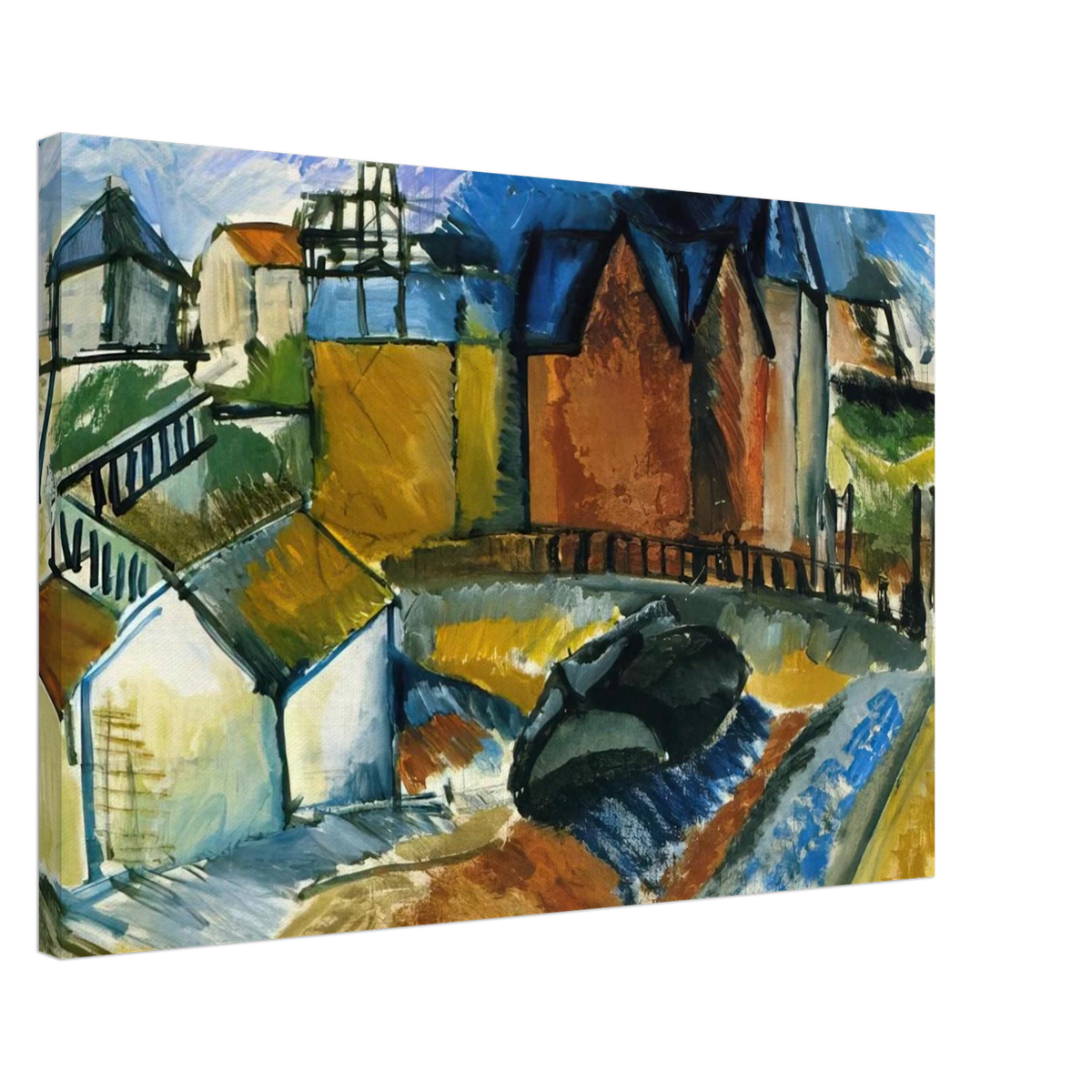 THE BEACH AT HAVRE 1910 Canvas | Raoul Dufy Canvas | Raoul Dufy Shop