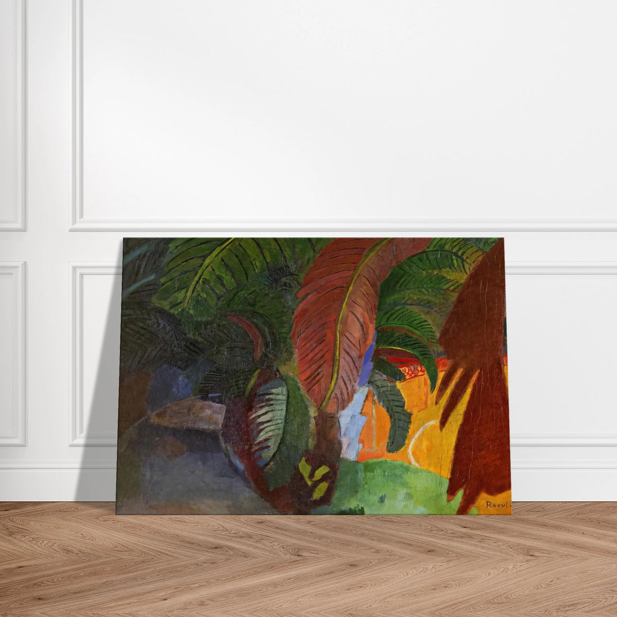 PALM TREES AT MARTIGUES HOMAGE TO GAUGUIN 1910 Canvas | Raoul Dufy Canvas | Raoul Dufy Shop