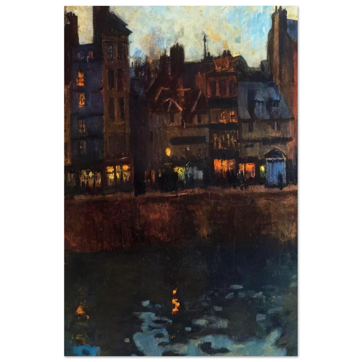 PIER OF LE HAVRE IN THE EVENING 1901 Poster | Raoul Dufy Poster | Raoul Dufy Shop
