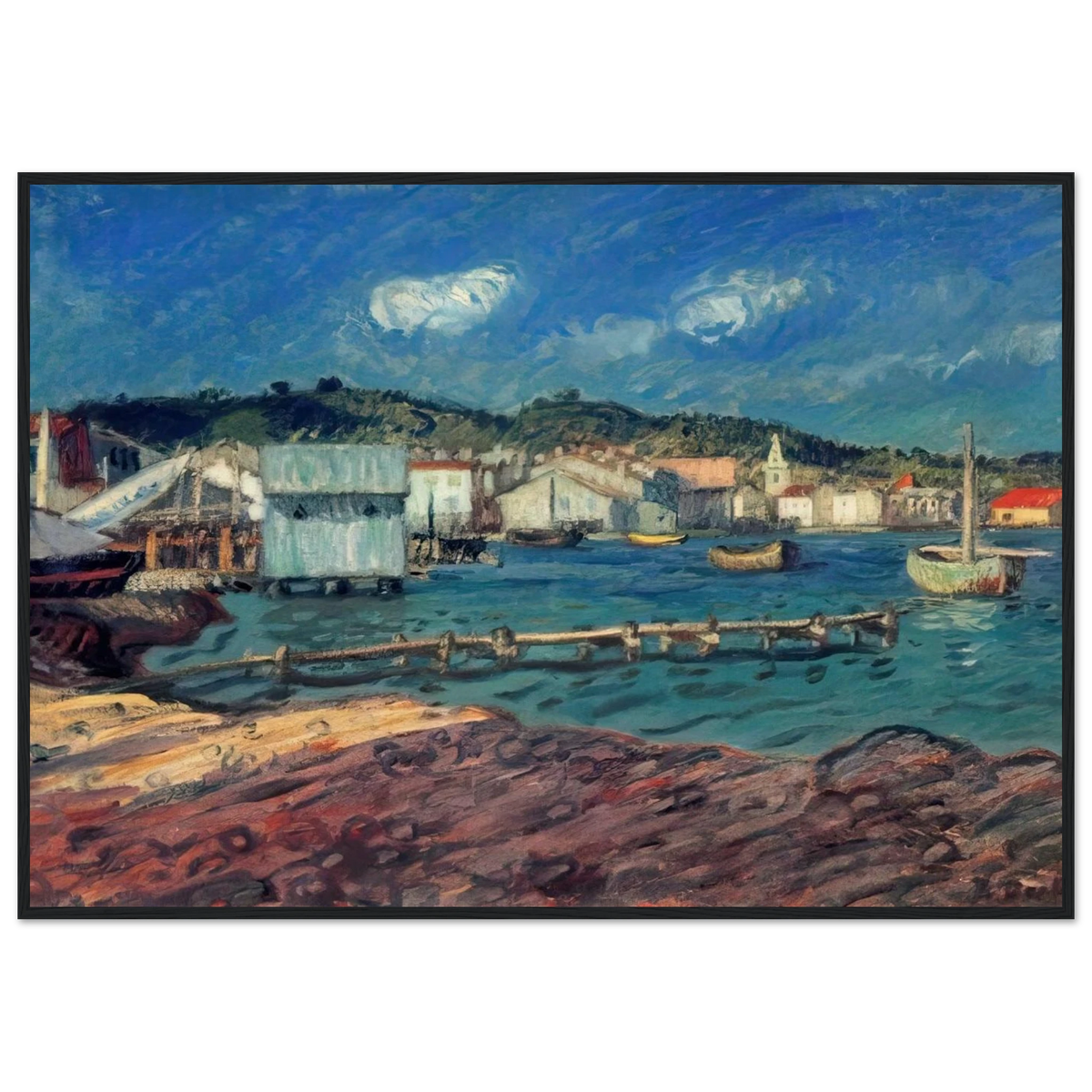 THE PORT OF MARTIGUES Framed Poster | Raoul Dufy Framed Prints Wall Art | Raoul Dufy Shop