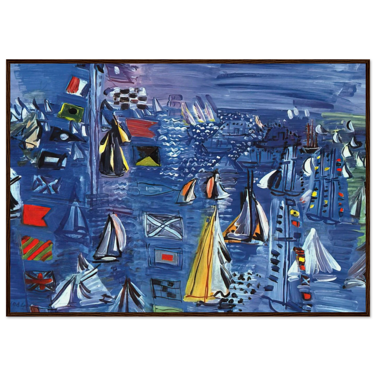 REGATTA AT COWES 1934 Framed Poster | Raoul Dufy Framed Prints Wall Art | Raoul Dufy Shop