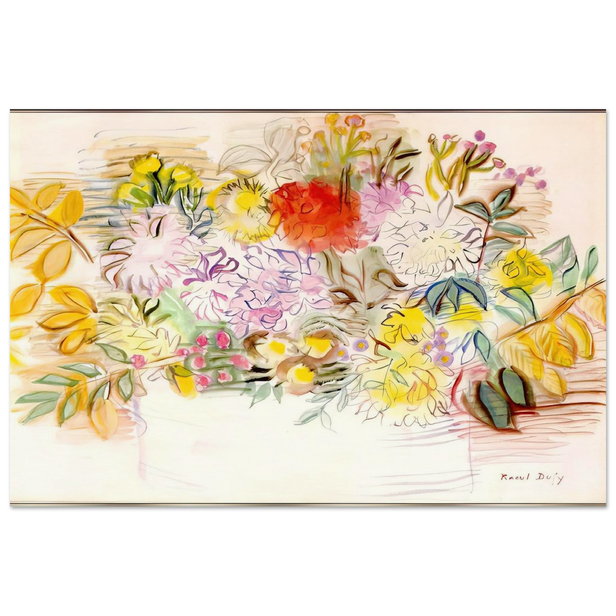 BOUQUET OF FLOWERS Poster | Raoul Dufy Poster | Raoul Dufy Shop