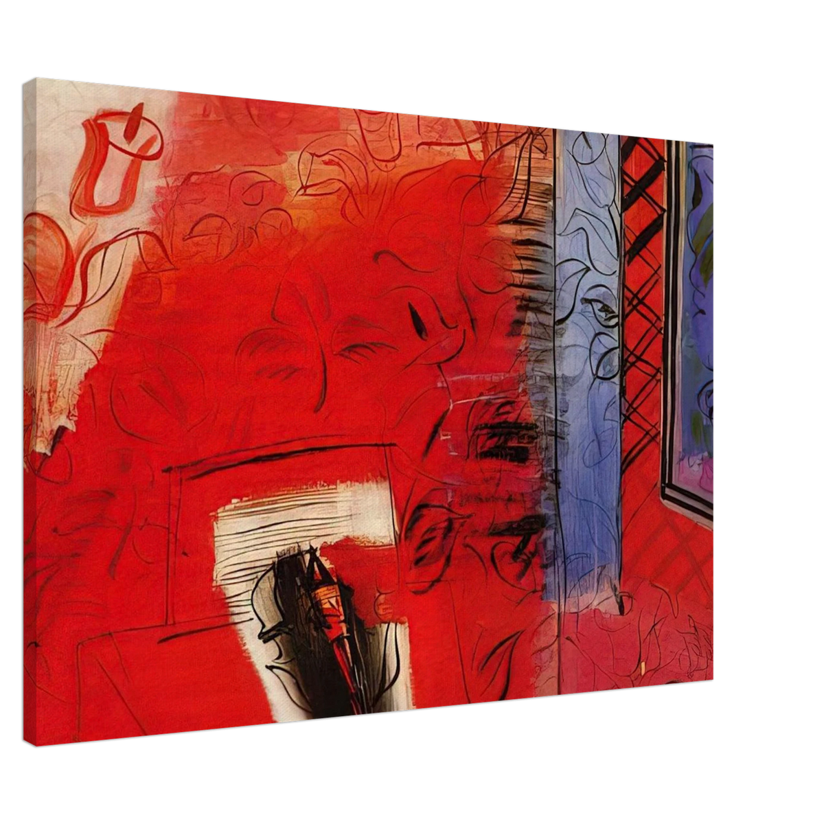 STILL LIFE WITH VIOLIN HOMMAGE TO BACH 1952 Canvas | Raoul Dufy Canvas | Raoul Dufy Shop