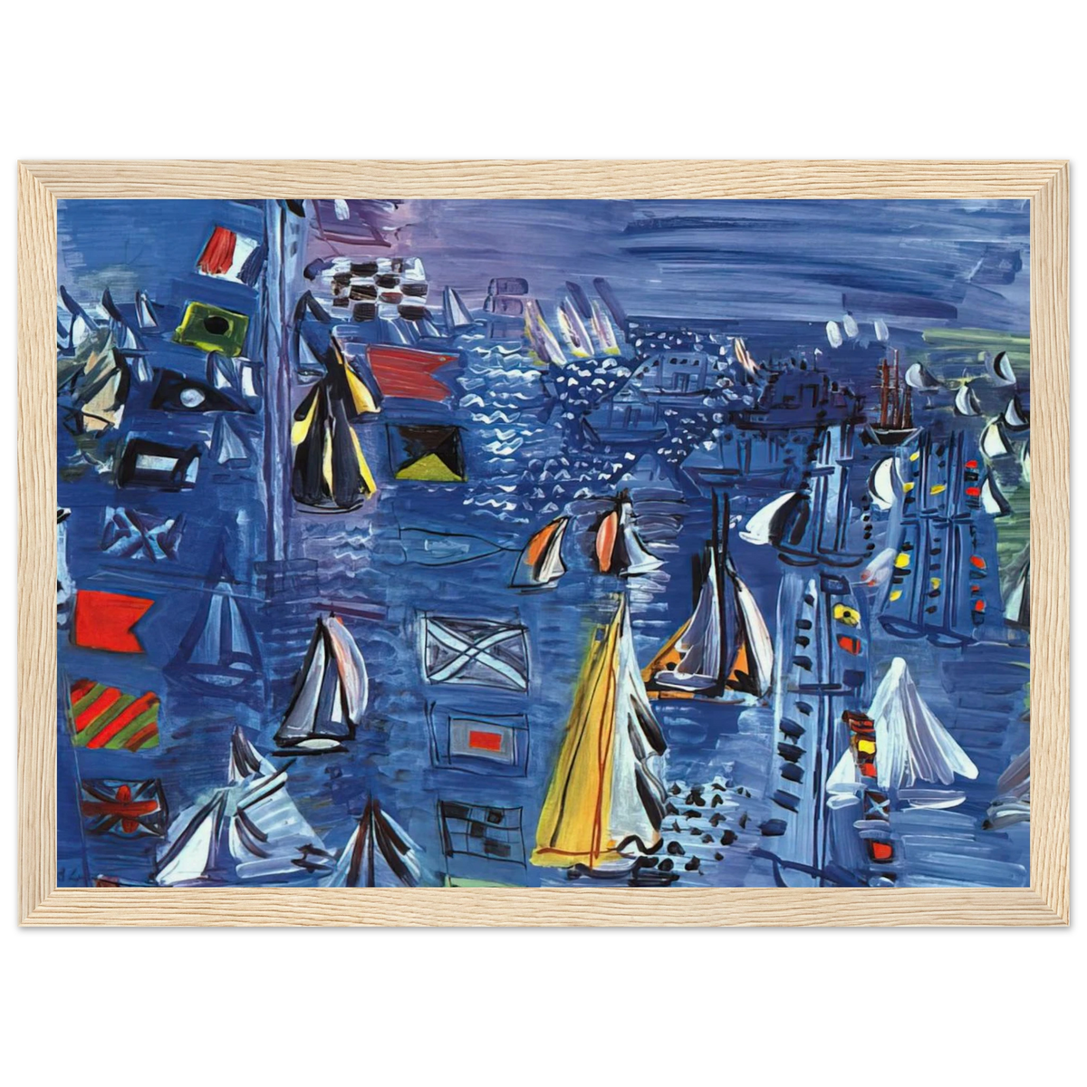 REGATTA AT COWES 1934 Framed Poster | Raoul Dufy Framed Prints Wall Art | Raoul Dufy Shop