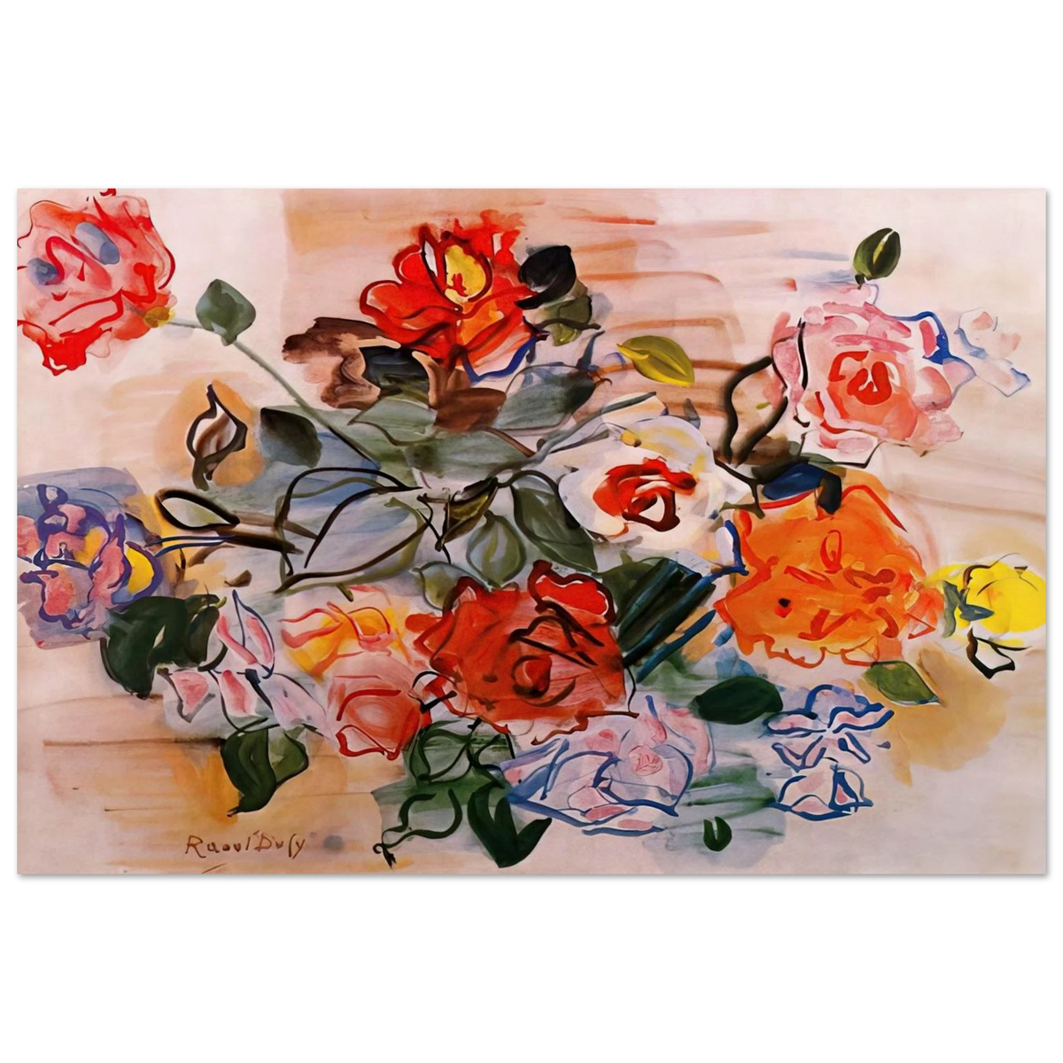 PINK BUNCH 1940 Poster | Raoul Dufy Poster | Raoul Dufy Shop