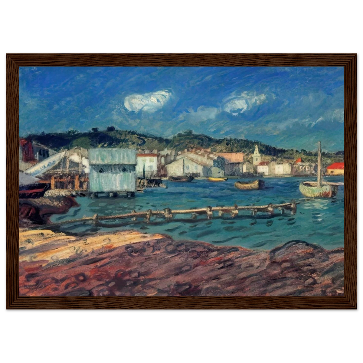 THE PORT OF MARTIGUES Framed Poster | Raoul Dufy Framed Prints Wall Art | Raoul Dufy Shop