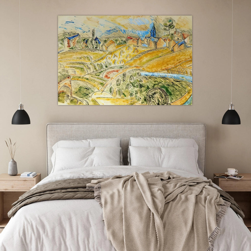 CUBIST LANDSCAPE WITH HAYSTACKS Poster | Raoul Dufy Poster | Raoul Dufy Shop