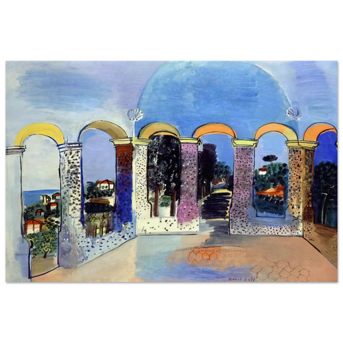 ARCADES AT VALLAURIS 1927 Poster | Raoul Dufy Poster | Raoul Dufy Shop