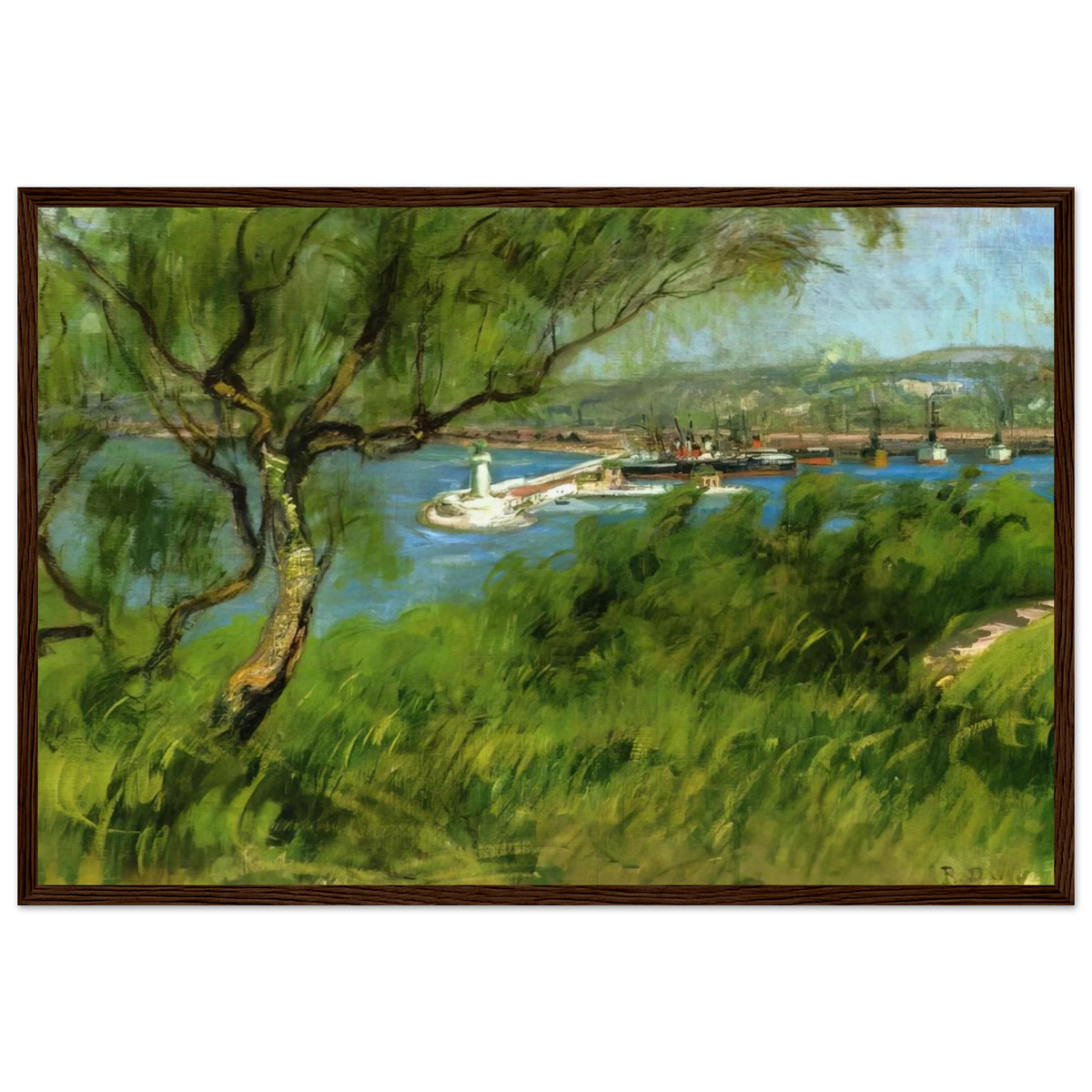 VIEW OF A PORT Framed Poster | Raoul Dufy Framed Prints Wall Art | Raoul Dufy Shop