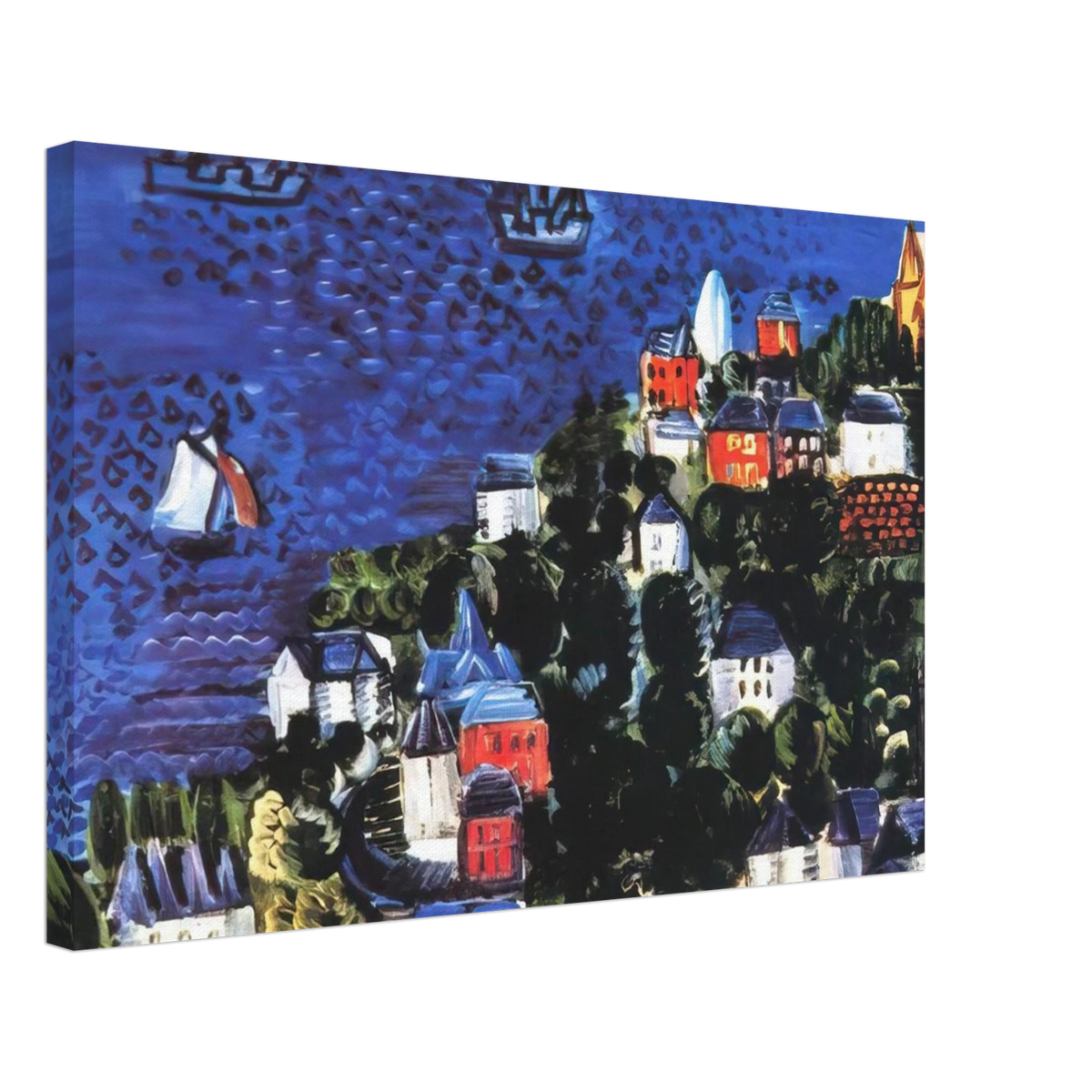 VIEW OF SAINTE ADRESSE Canvas | Raoul Dufy Canvas | Raoul Dufy Shop