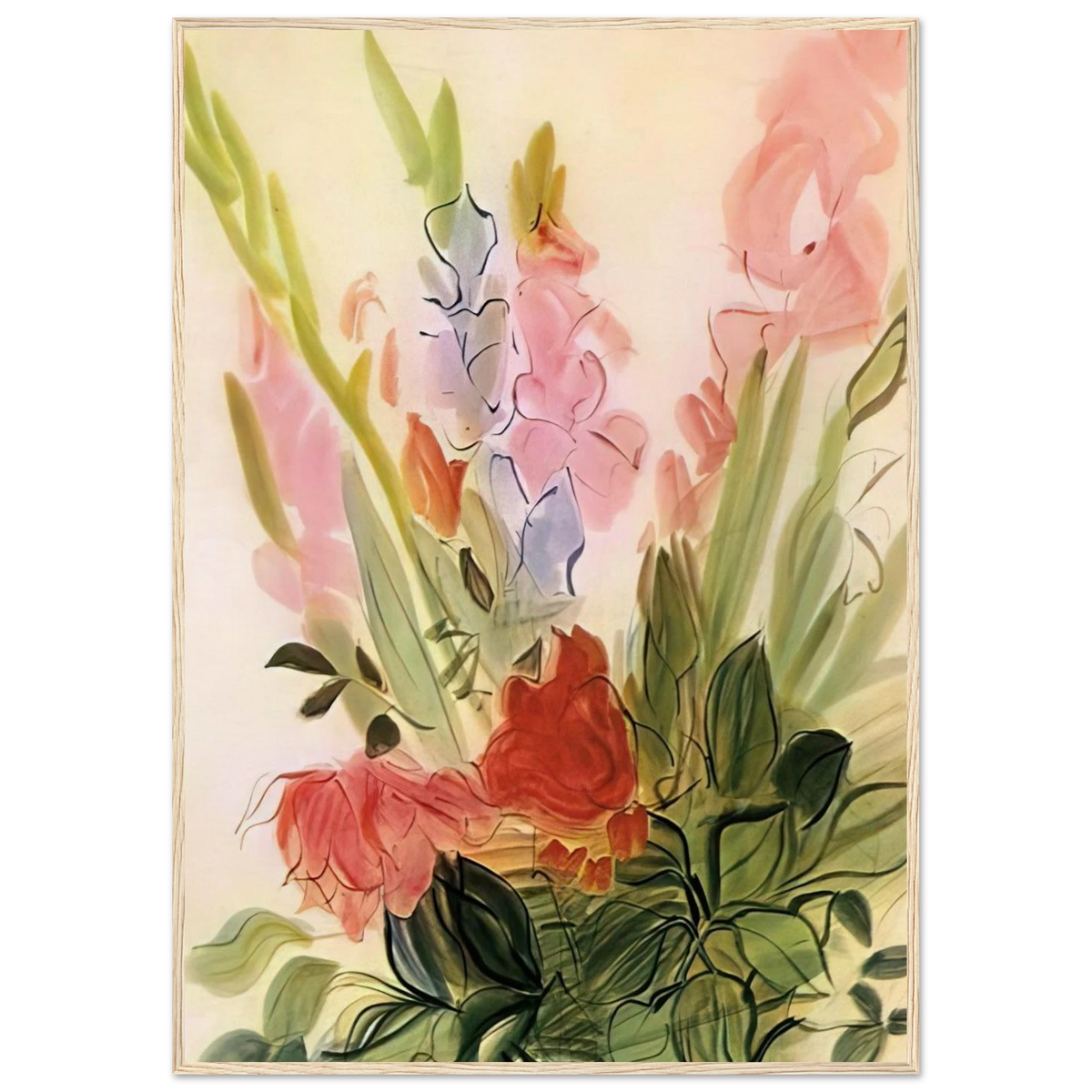 GLADIOLI 1942 Framed Poster | Raoul Dufy Framed Prints Wall Art | Raoul Dufy Shop
