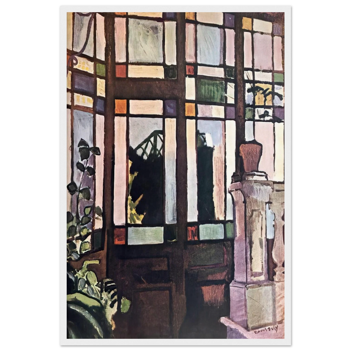 WINDOW WITH COLOURED GLASSES 1906 Framed Poster | Raoul Dufy Framed Prints Wall Art | Raoul Dufy Shop