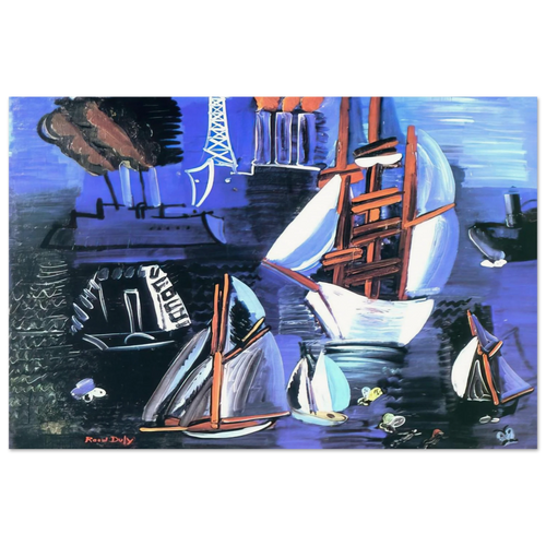 BOATS IN LE HAVRE 1926 Poster | Raoul Dufy Poster | Raoul Dufy Shop
