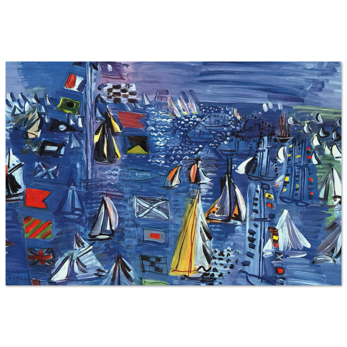 REGATTA AT COWES 1934 Poster | Raoul Dufy Poster | Raoul Dufy Shop
