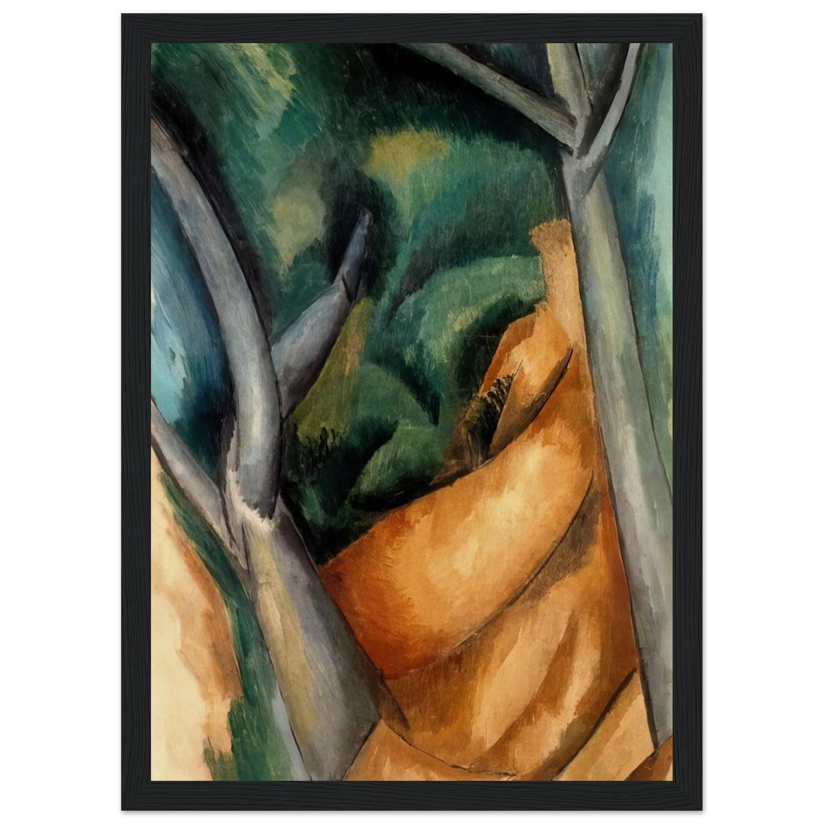 TREES AT ESTAQUE 1908 Framed Poster | Raoul Dufy Framed Prints Wall Art | Raoul Dufy Shop