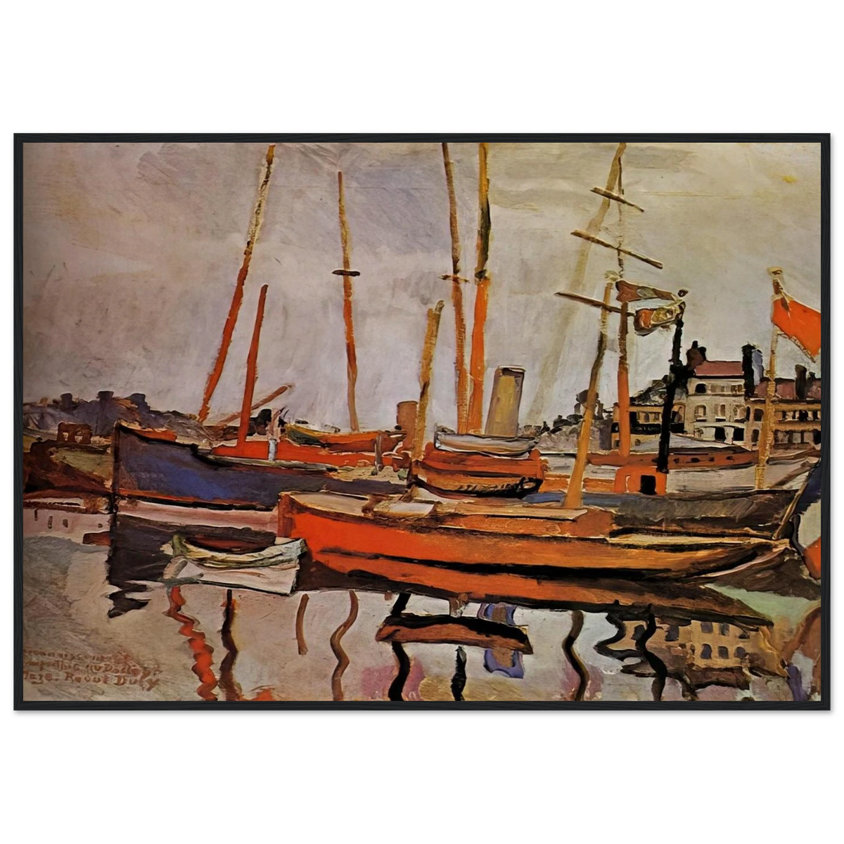THE PORT OF LE HAVRE 1906 Framed Poster | Raoul Dufy Framed Prints Wall Art | Raoul Dufy Shop