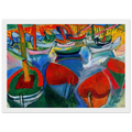 BOATS AT MARTIGUES 1908 Framed Poster | Raoul Dufy Framed Prints Wall Art | Raoul Dufy Shop