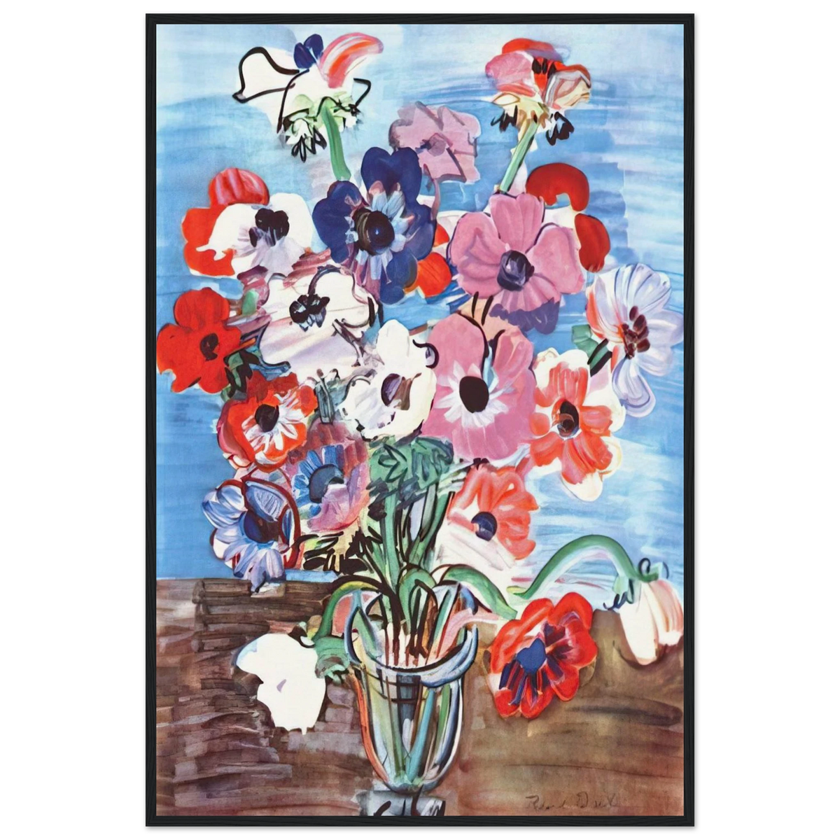 ANEMONES 1937 Framed Poster | Raoul Dufy Framed Prints Wall Art | Raoul Dufy Shop