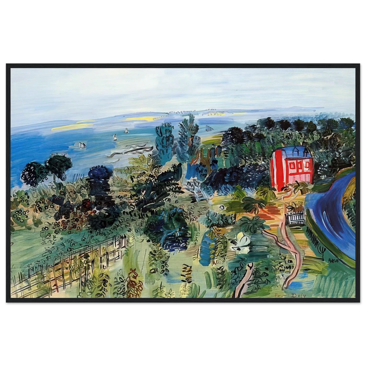 VILLERVILLE Framed Poster | Raoul Dufy Framed Prints Wall Art | Raoul Dufy Shop