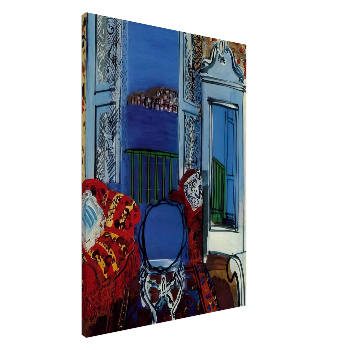 OPEN WINDOW 1928 Canvas | Raoul Dufy Canvas | Raoul Dufy Shop