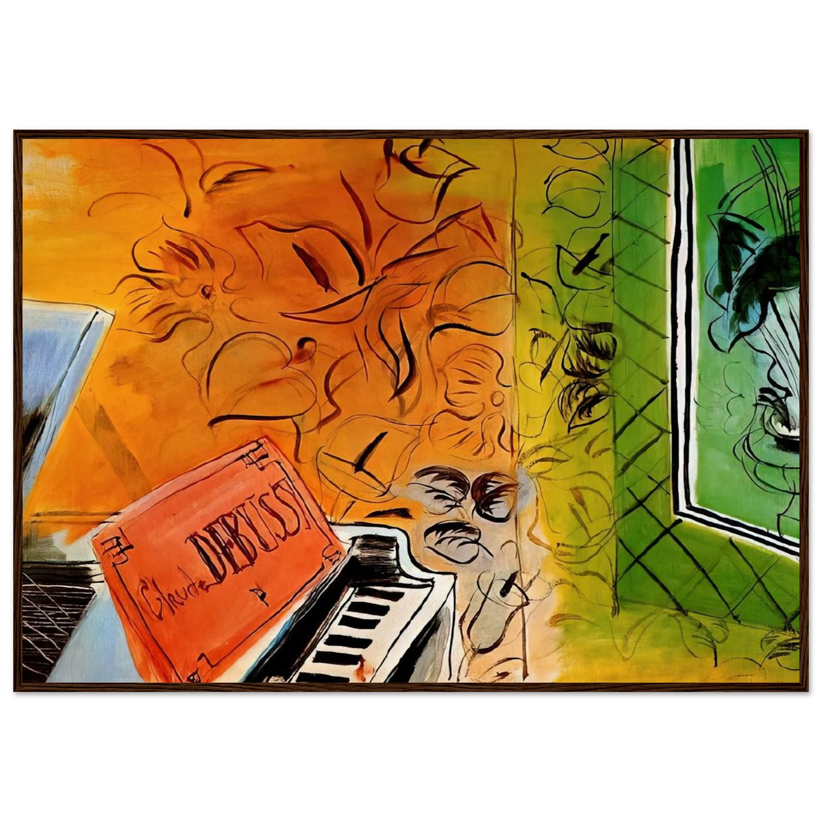 HOMAGE TO CLAUDE DEBUSSY 1952 Framed Poster | Raoul Dufy Framed Prints Wall Art | Raoul Dufy Shop