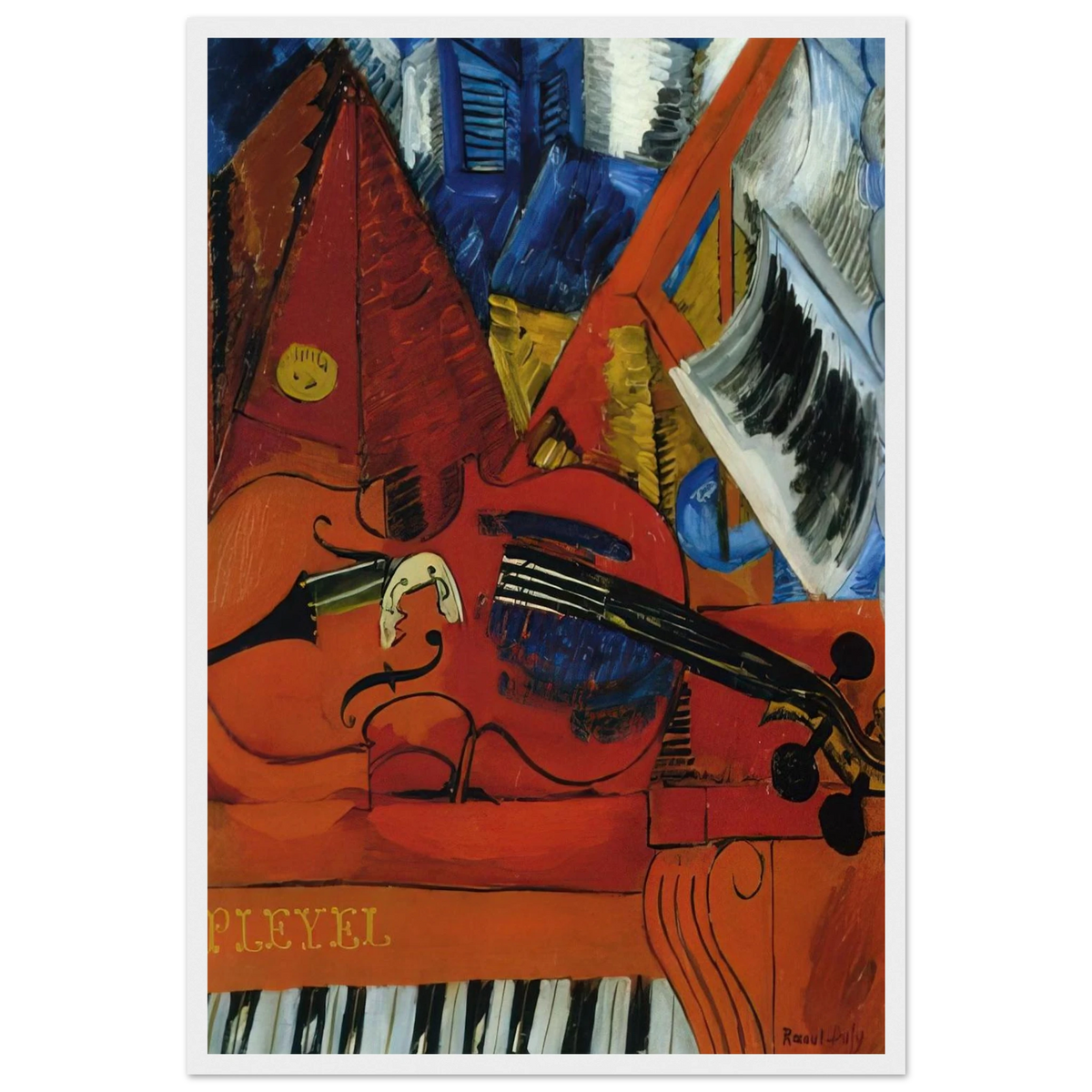 THE VIOLIN 1916 Framed Poster | Raoul Dufy Framed Prints Wall Art | Raoul Dufy Shop
