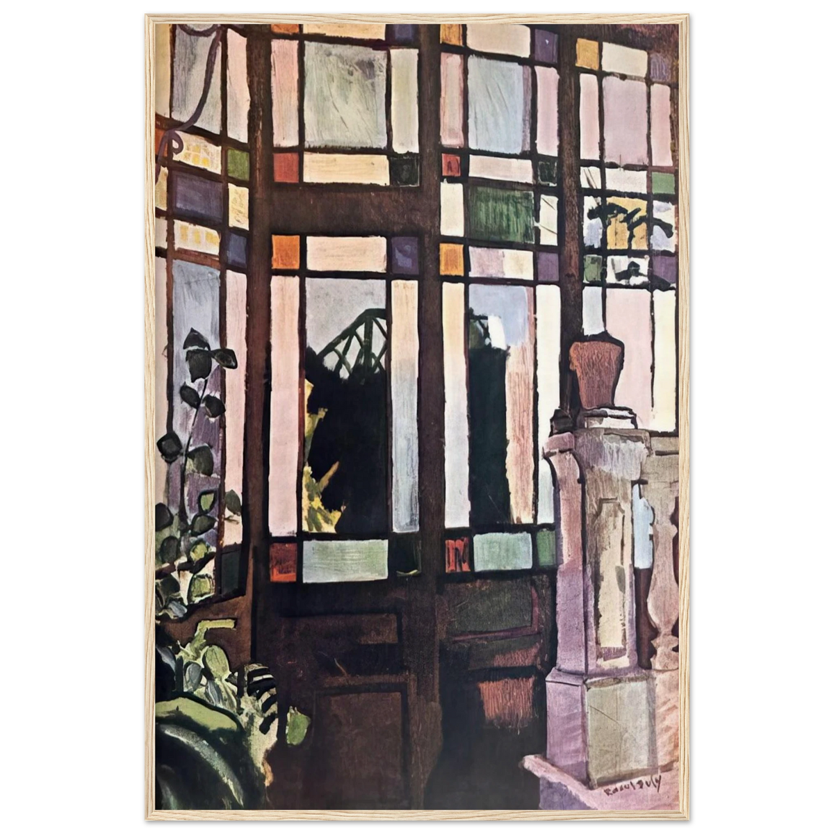 WINDOW WITH COLOURED GLASSES 1906 Framed Poster | Raoul Dufy Framed Prints Wall Art | Raoul Dufy Shop