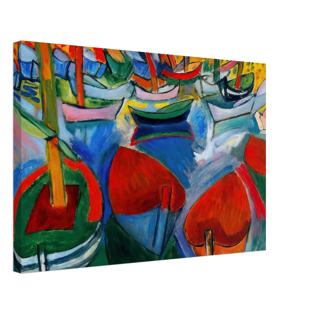 BOATS AT MARTIGUES 1908 Canvas | Raoul Dufy Canvas | Raoul Dufy Shop