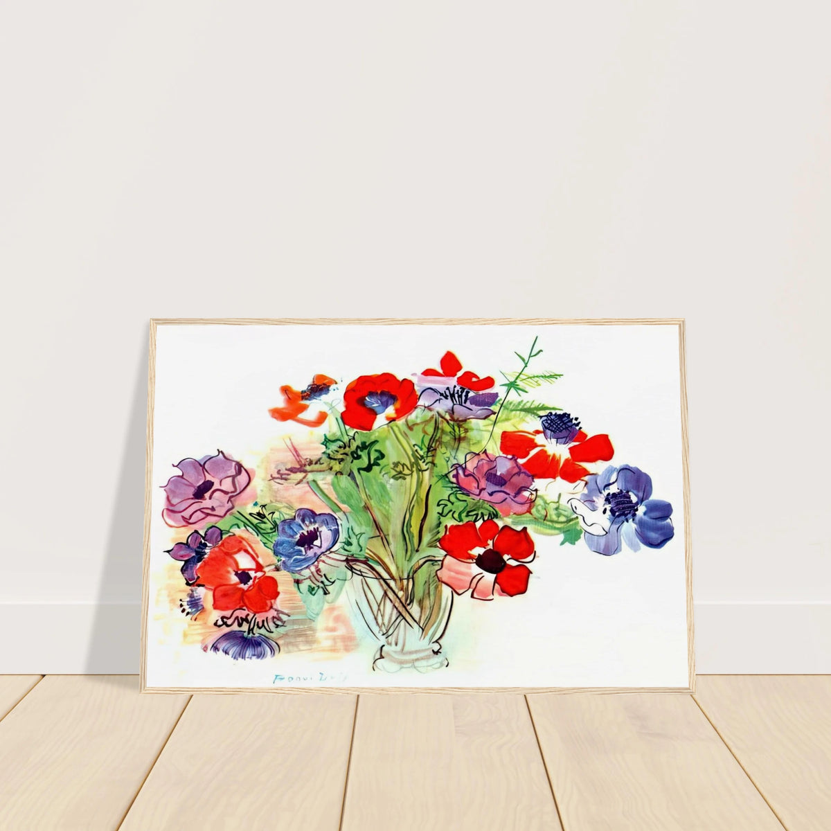BOUQUET OF FLOWERS 1937 Framed Poster | Raoul Dufy Framed Prints Wall Art | Raoul Dufy Shop