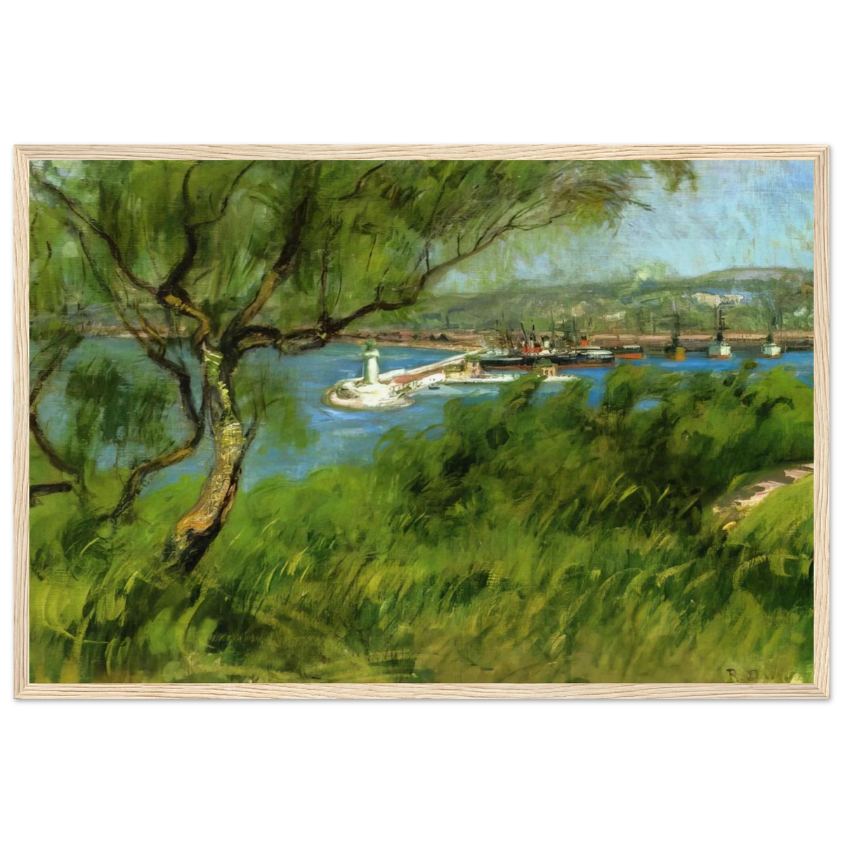 VIEW OF A PORT Framed Poster | Raoul Dufy Framed Prints Wall Art | Raoul Dufy Shop
