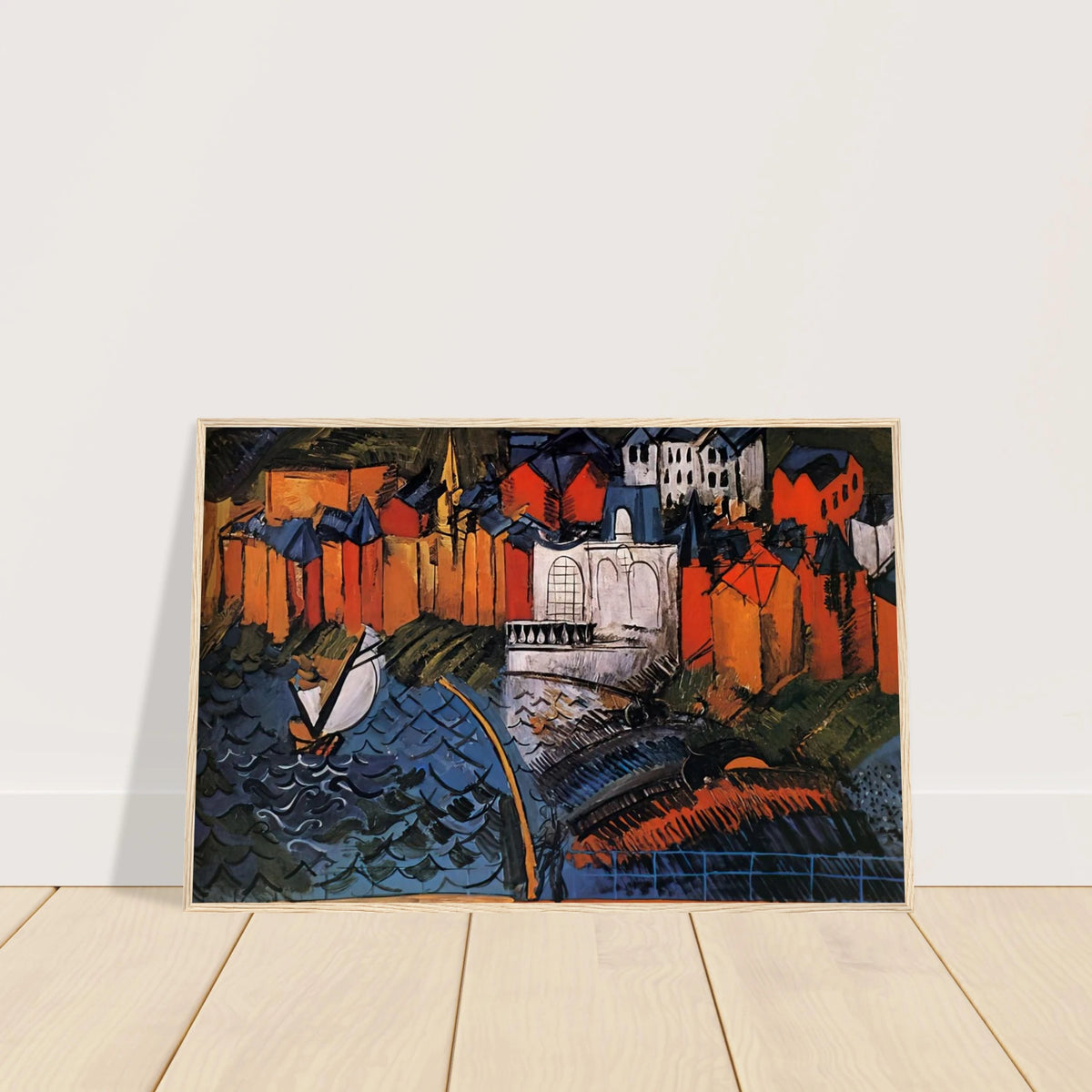 SAILBOAT AT SAINTE ADRESSE 1912 Framed Poster | Raoul Dufy Framed Prints Wall Art | Raoul Dufy Shop