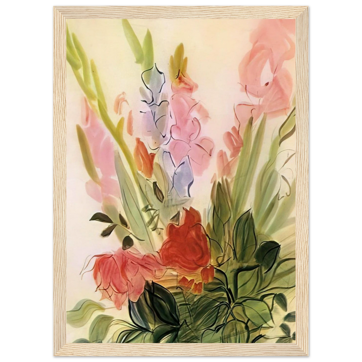 GLADIOLI 1942 Framed Poster | Raoul Dufy Framed Prints Wall Art | Raoul Dufy Shop