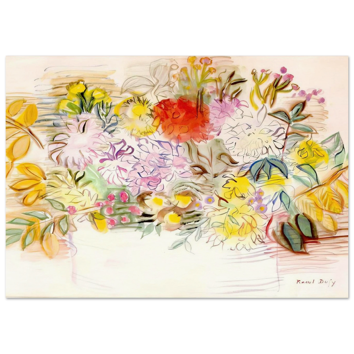BOUQUET OF FLOWERS Poster | Raoul Dufy Poster | Raoul Dufy Shop