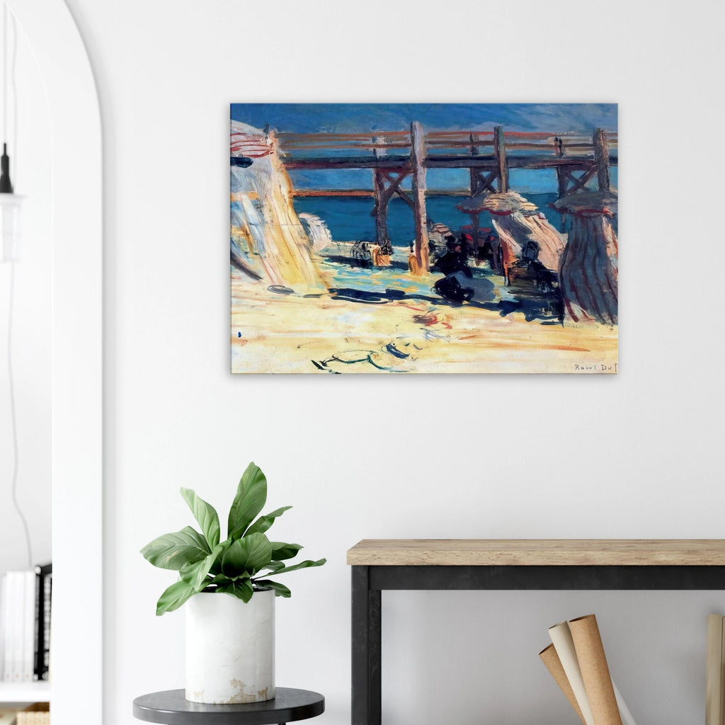 SANDY BEACH OF SAINTE ADRESSE Canvas | Raoul Dufy Canvas | Raoul Dufy Shop