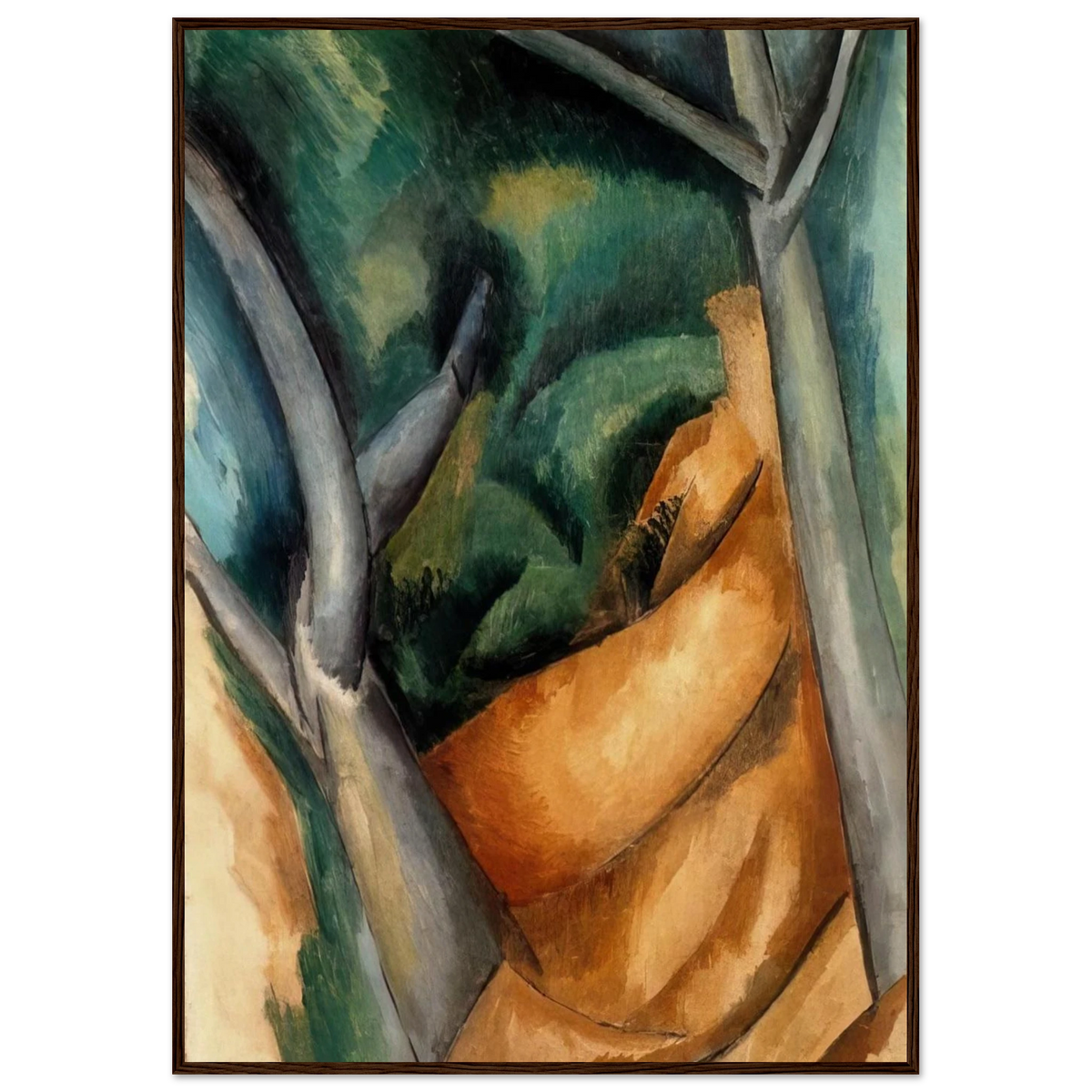 TREES AT ESTAQUE 1908 Framed Poster | Raoul Dufy Framed Prints Wall Art | Raoul Dufy Shop