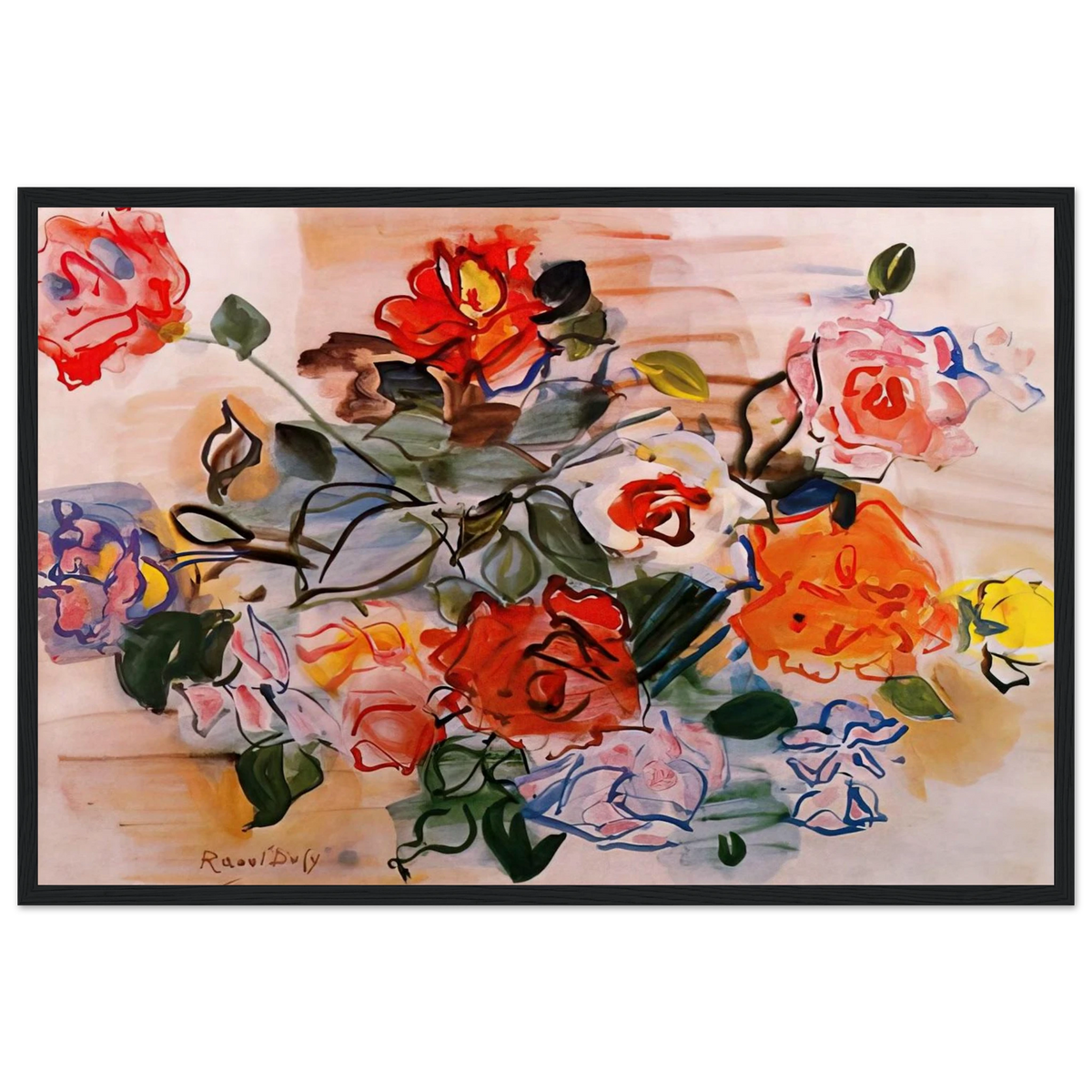 PINK BUNCH 1940 Framed Poster | Raoul Dufy Framed Prints Wall Art | Raoul Dufy Shop